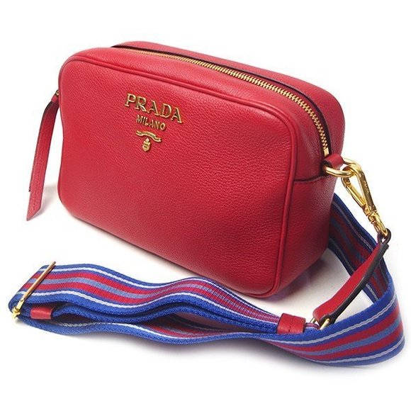 Prada Vitello Daino Rosso Red - Picture 2 of 3